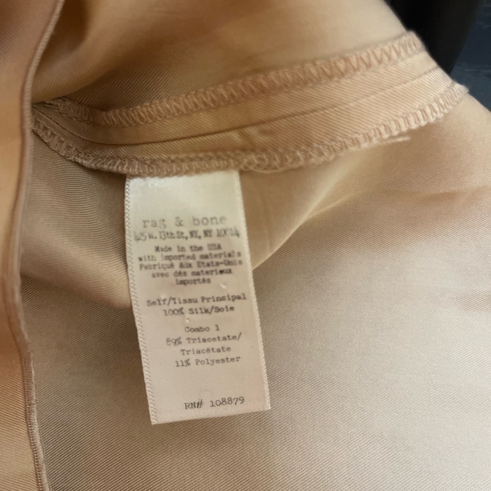 Rag & Bone Maria silk skirt in the Rugby Tan color - Picture 7 of 7